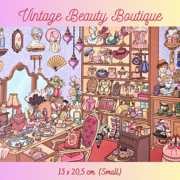 Vintage Beauty Boutique - DIY Sticker Scene