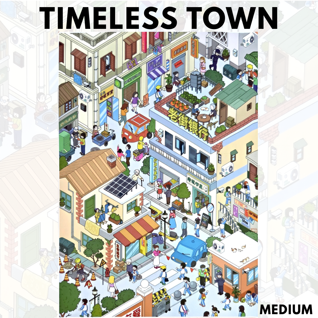 Timeless Town - DIY Sticker Scene