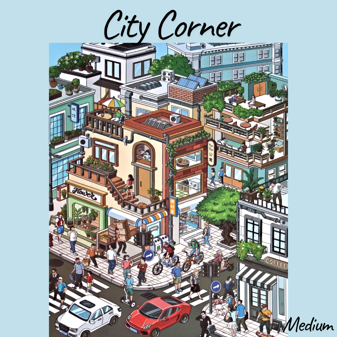 City Corner - DIY Sticker Scene