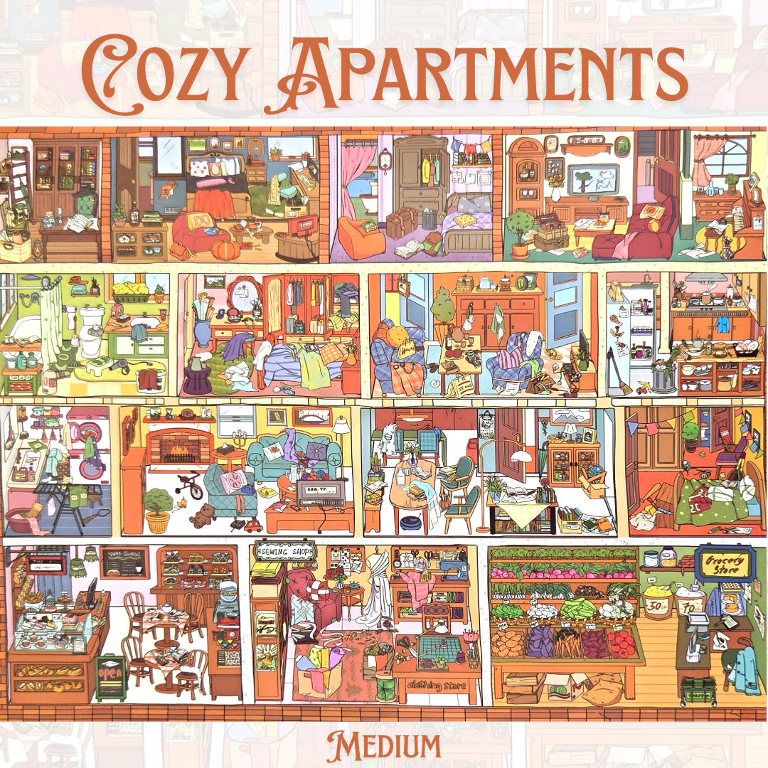 Cozy Apartments - DIY Sticker Scene