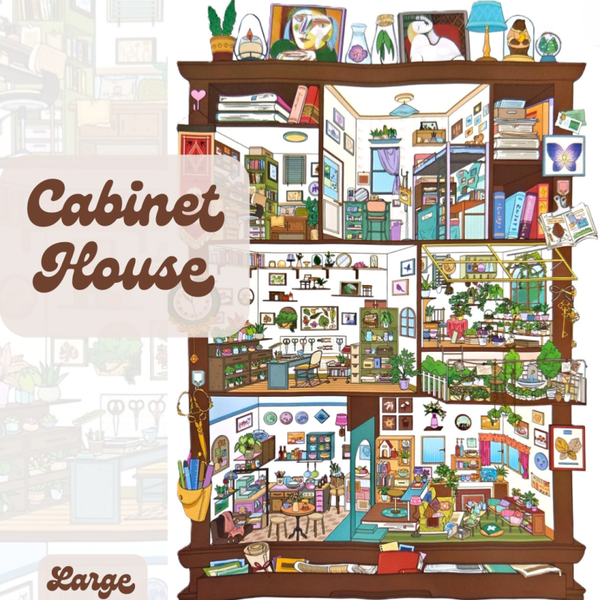 Cabinet House - DIY Sticker Scene