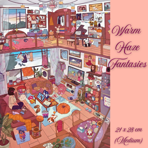 Warm Haze Fantasies - DIY Sticker Scene