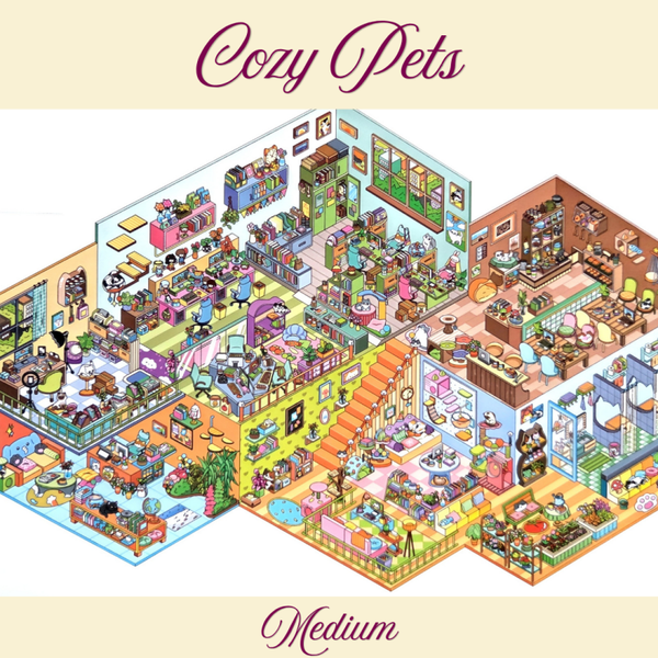 Cozy Pets - DIY Sticker Scene