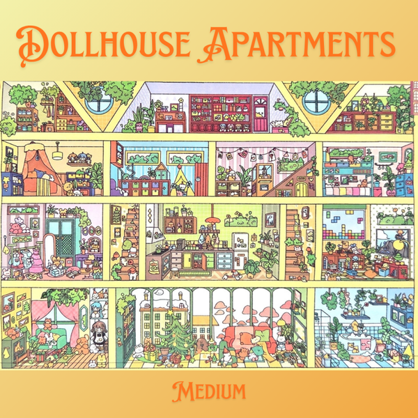 Dollhouse Apartments - DIY Sticker Scene