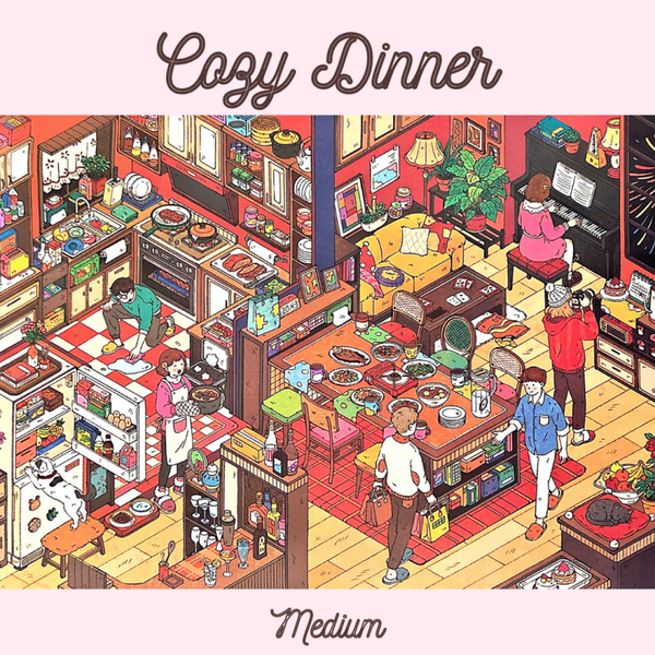 Cozy Dinner - DIY Sticker Scene