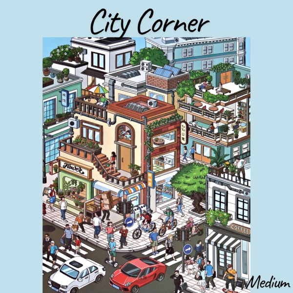 City Corner - DIY Sticker Scene