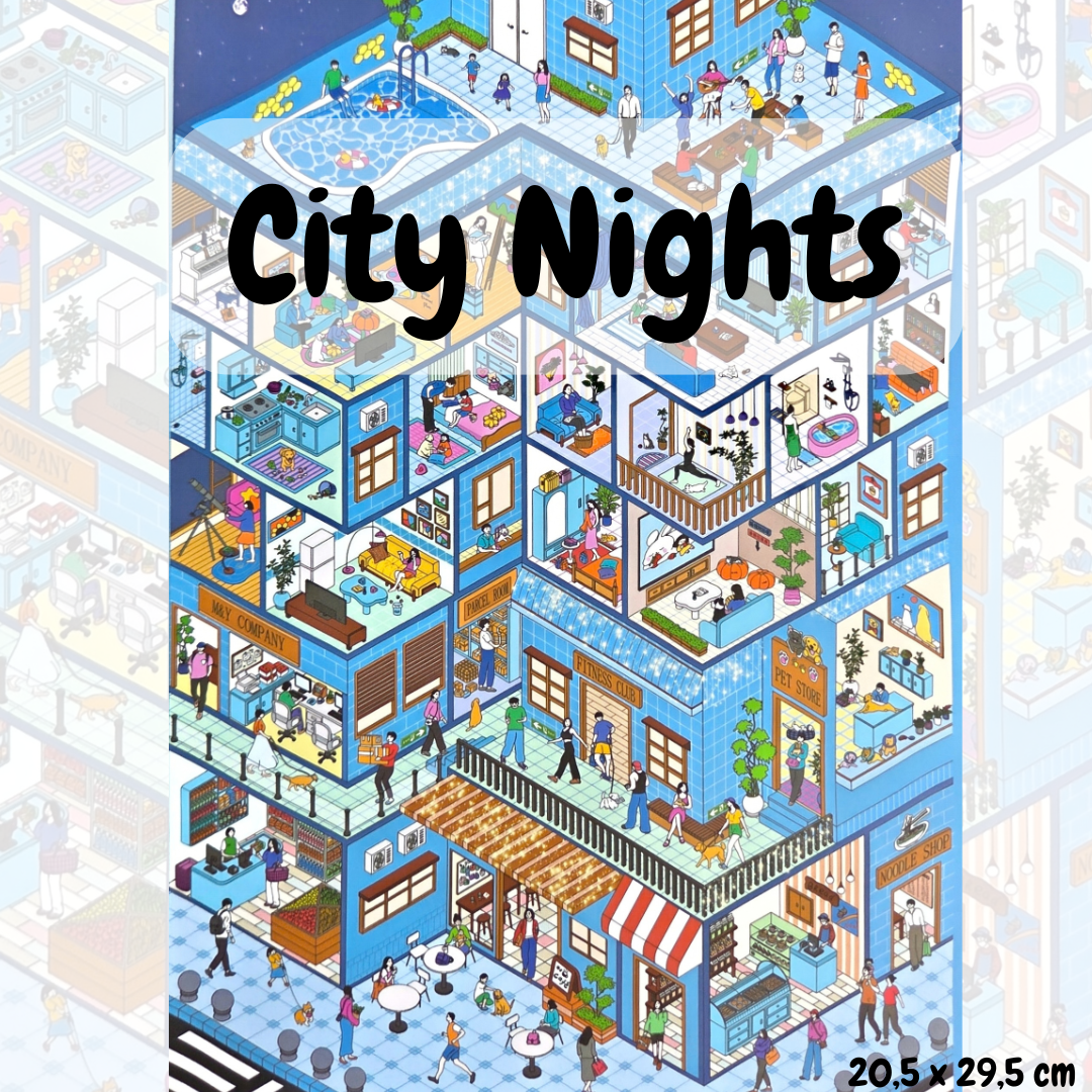 City Nights - DIY Sticker Scene