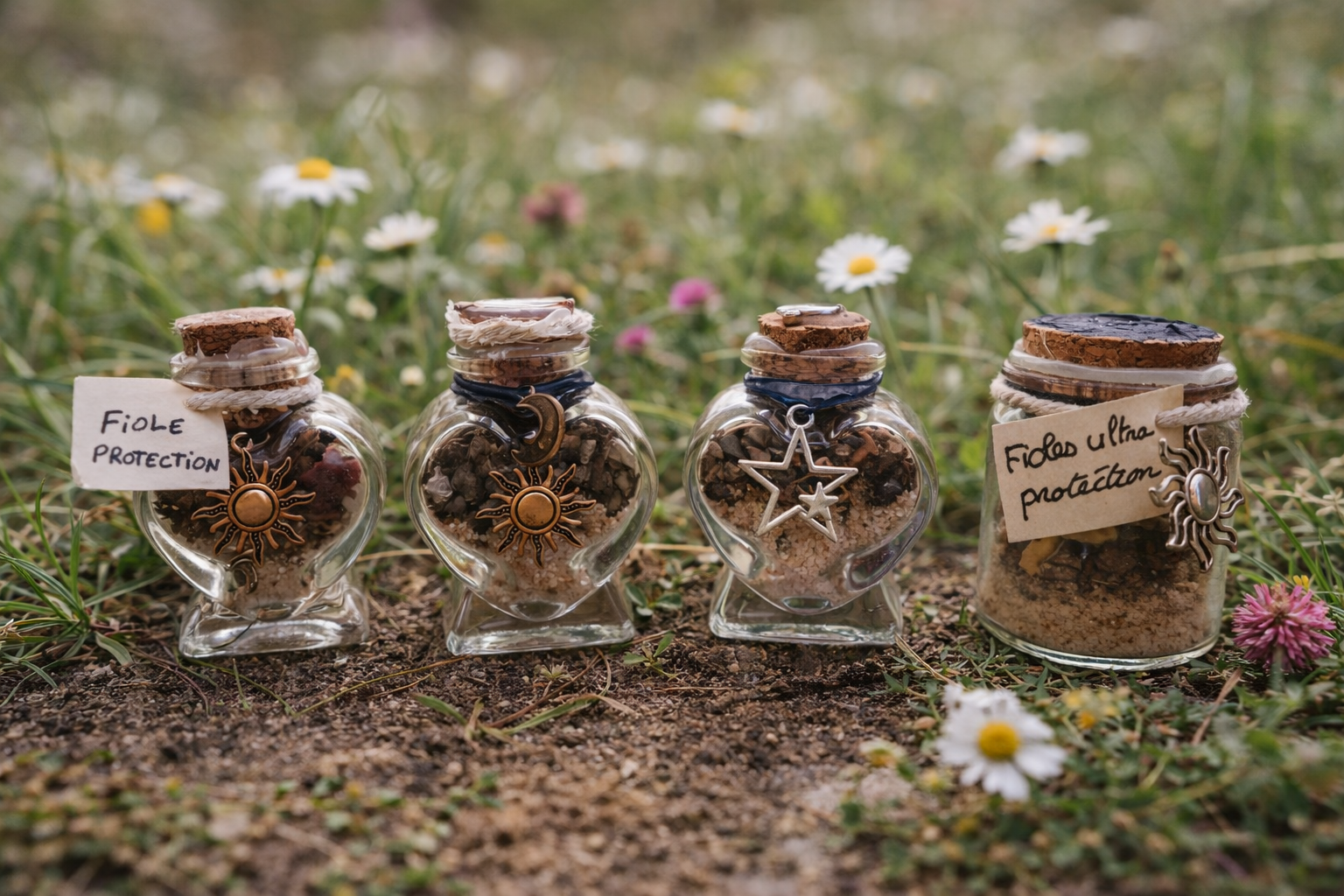 Fioles artisanales de protection & abondance – Édition premium limitée