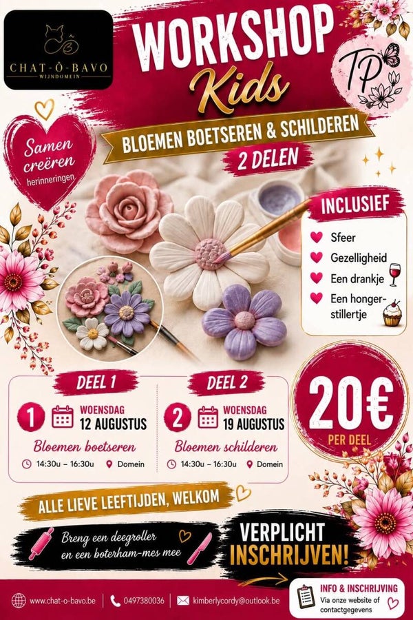 Workshop bloemen boetseren