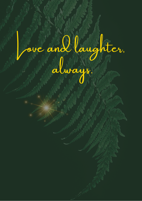 Ansichtkaart 'Love and laughter always