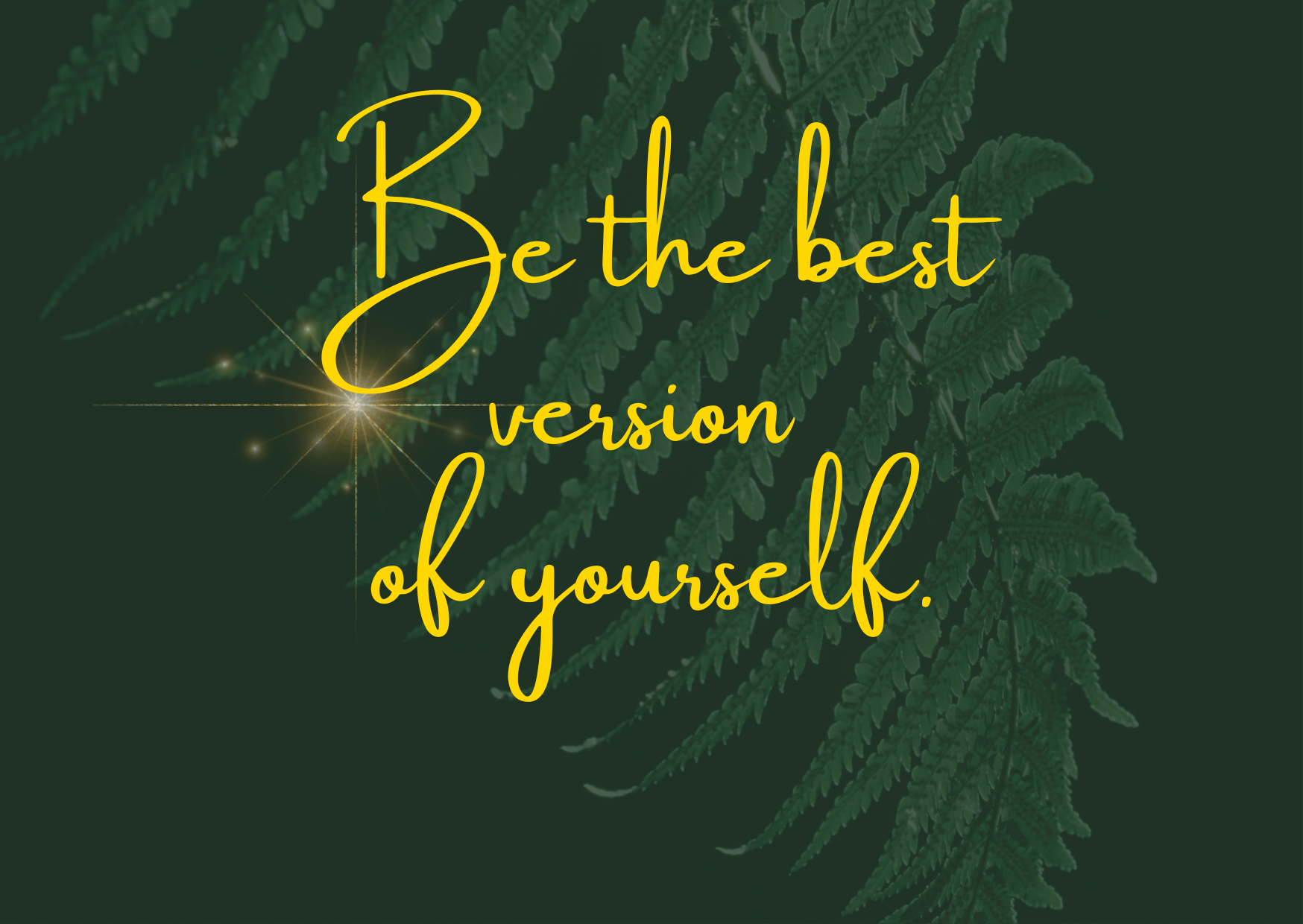 Ansichtkaart 'Be the best version of yourself'