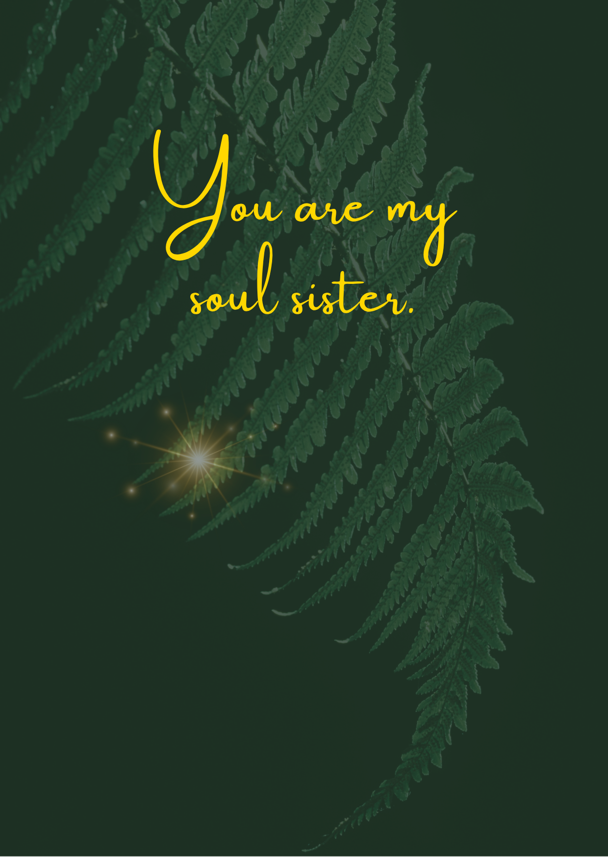 Ansichtkaart '' You are my soulsister'