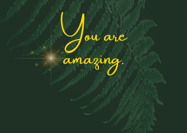 Ansichtkaart 'You are amazing'