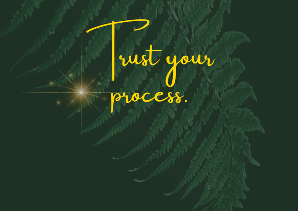 Ansichtkaart 'Trust your process'