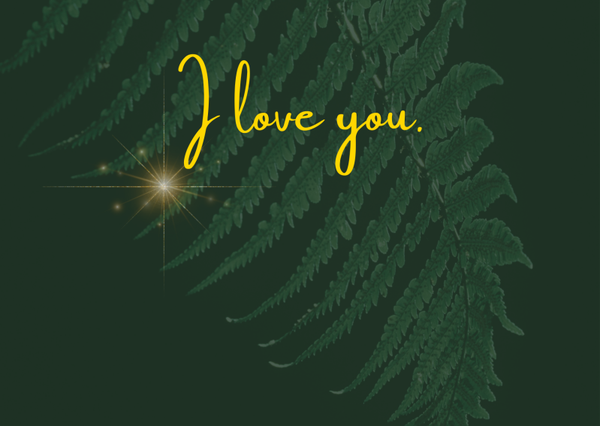 Ansichtkaart 'I love you'