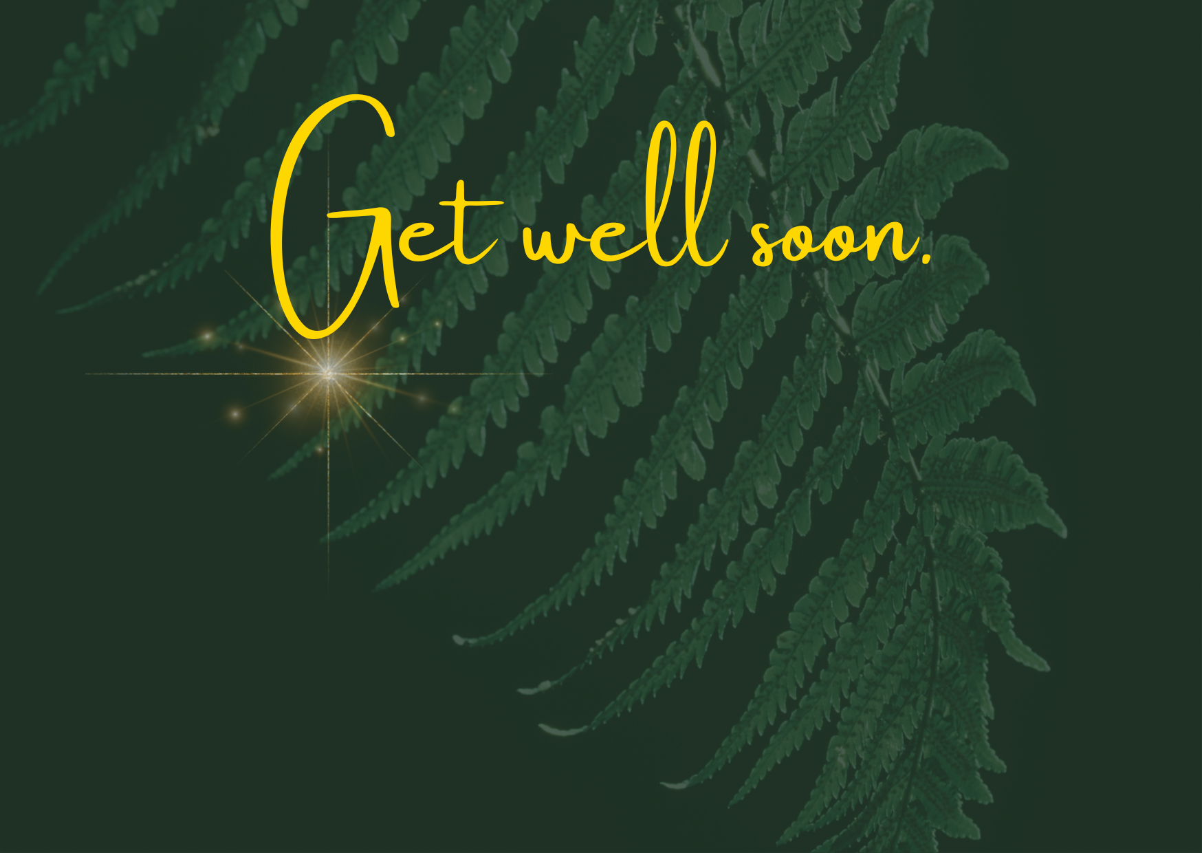 Ansichtkaart 'Get well soon'