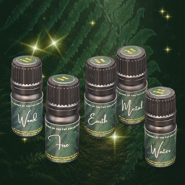 Set van 5 Elementen in blends van essentiële oliën