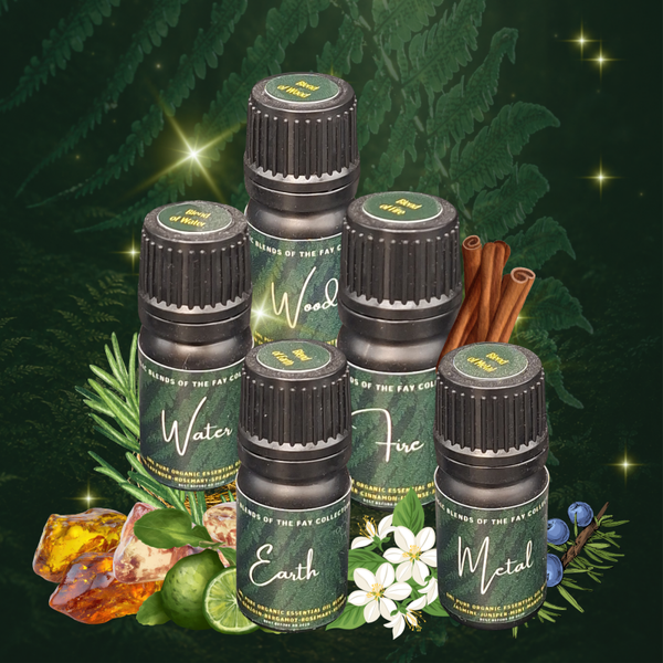 Set van 5 Elementen blends van  essentiële oliën