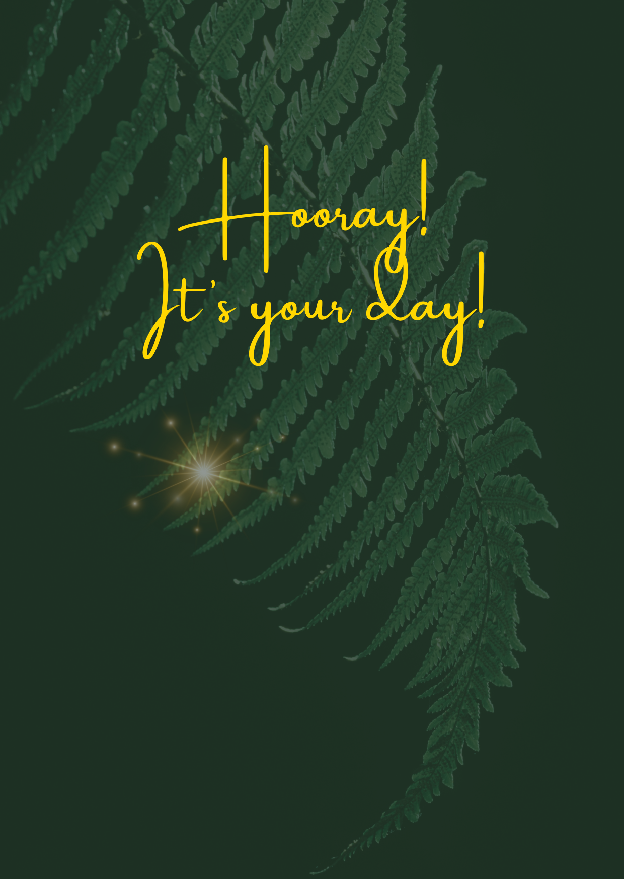 Ansichtkaart 'Hooray, it's your birthday'