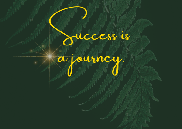 Ansichtkaart 'Success is a journey'