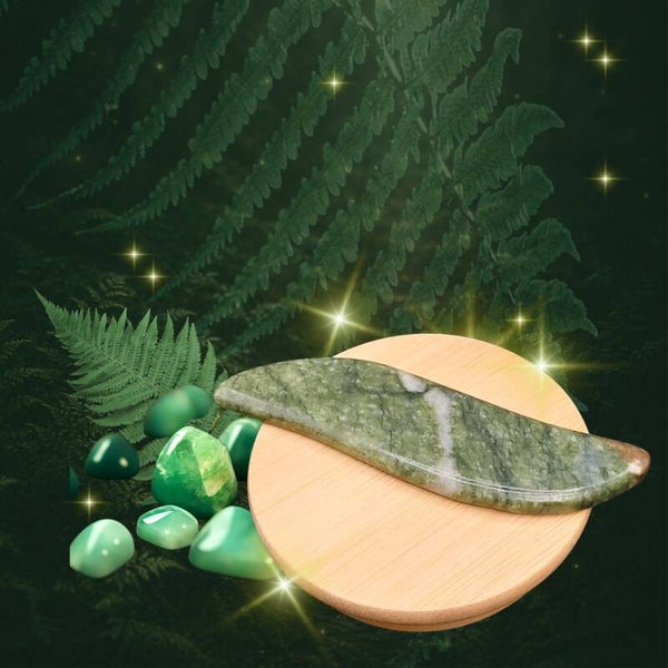 Gua Sha Jadesteen bladvorm