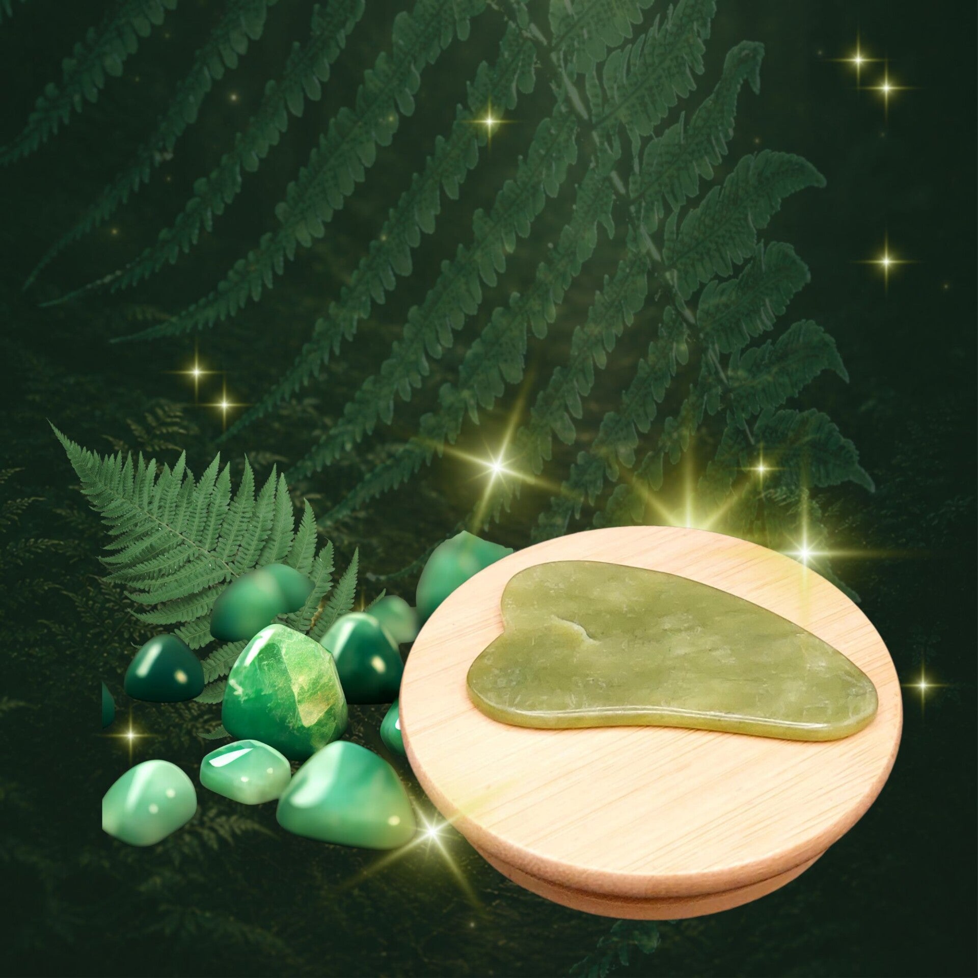 Gua Sha Jadesteen hartvorm