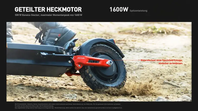 Joyor T6e Pro E-Scooter mit 1600 Watt Peakleistung