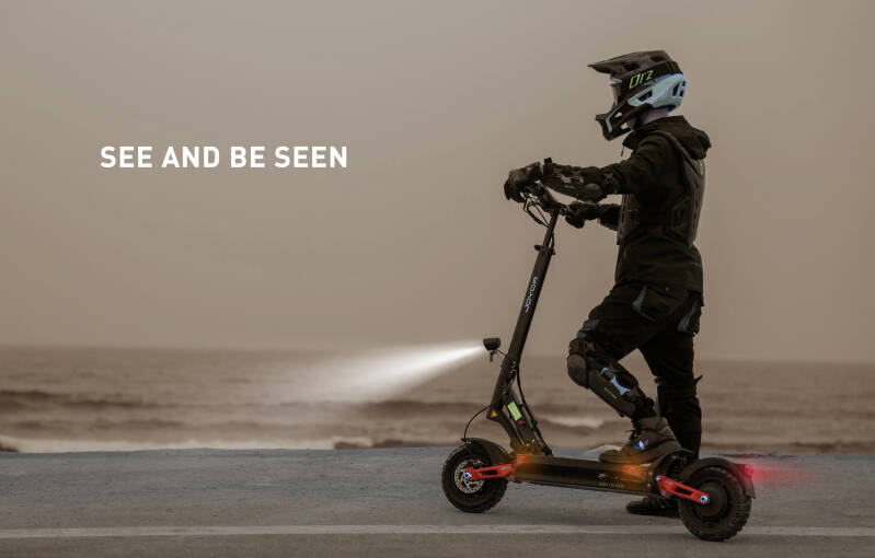 Joyor T10 E-Scooter Sichtbarkeit