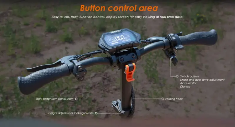 Kukirin G2 Master E-Scooter 2025 Version Lenker mit Display