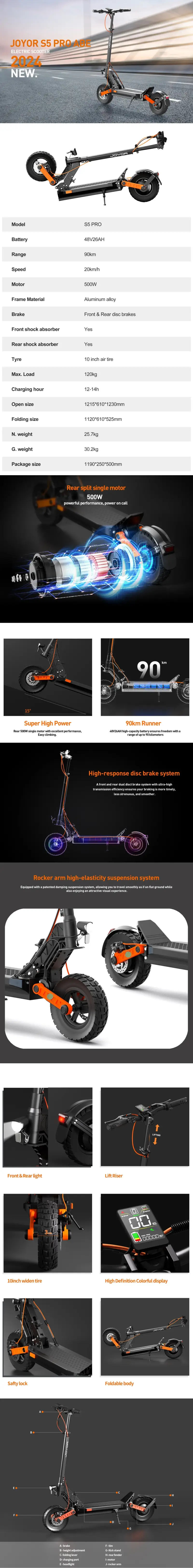 Joyor S5 Pro ABE E-Scooter mit Strassenzulassung