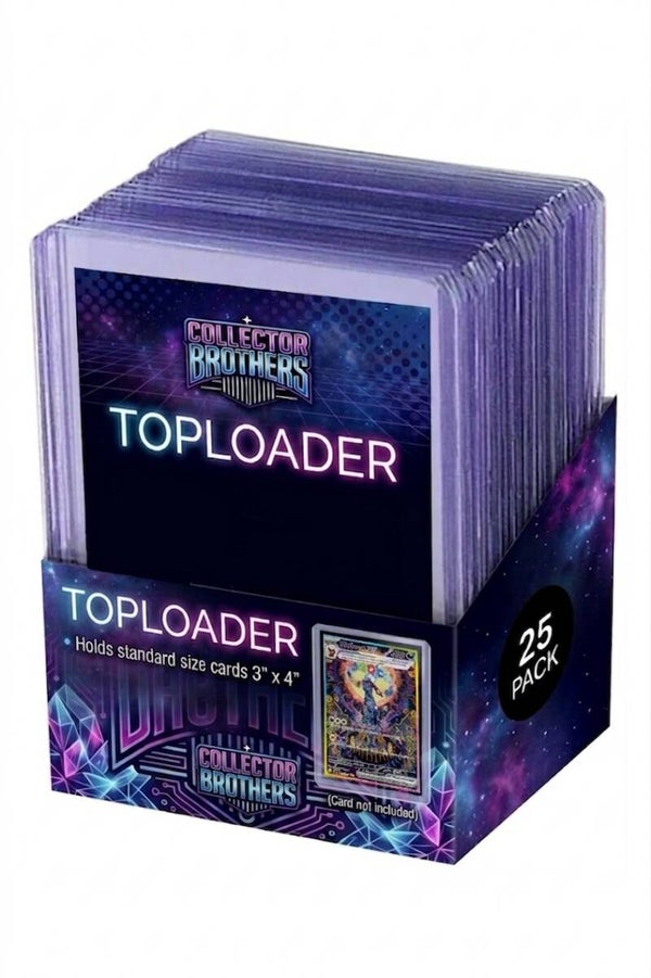 Hard Plastic Toploaders 3" x 4" (35pt) – 25 Stuks