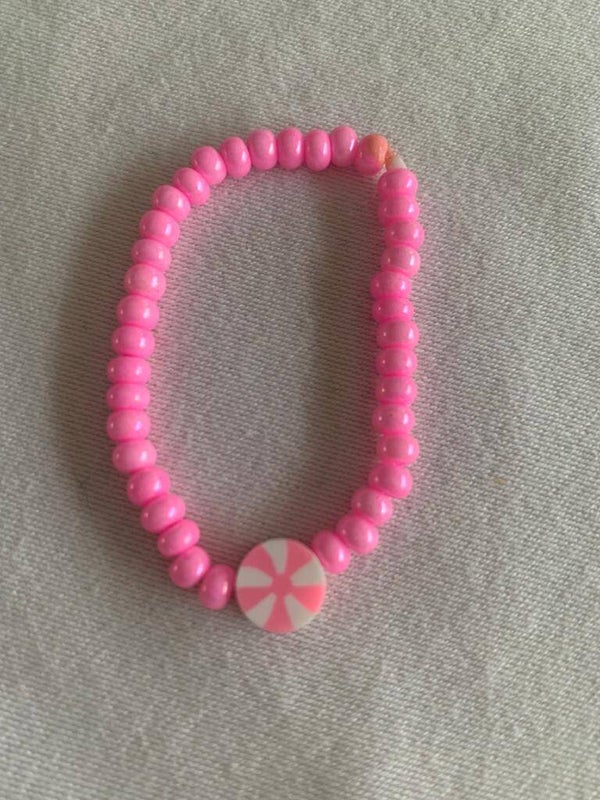 Armband fluoriserend roze