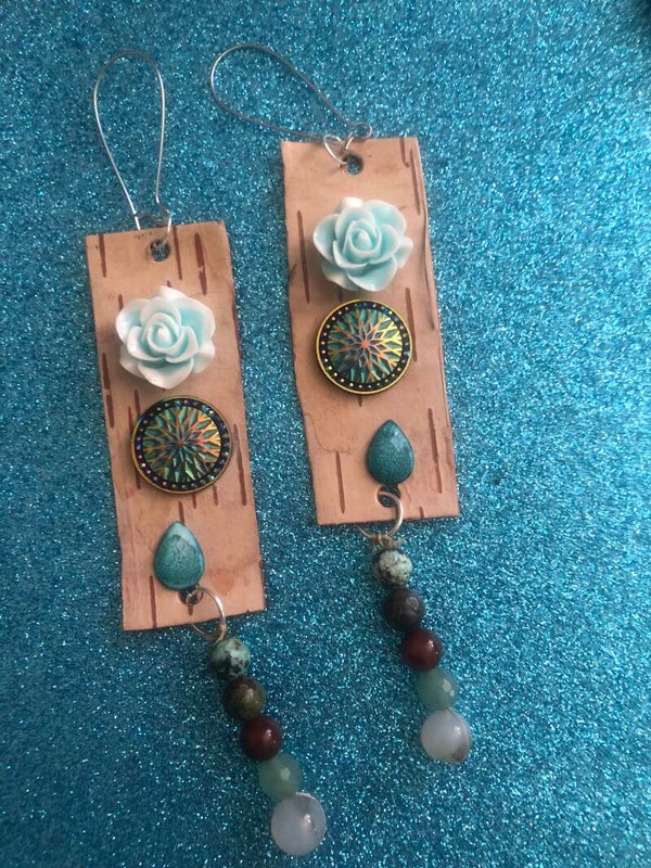 Birch Bark Earrings - *Limited Stock*