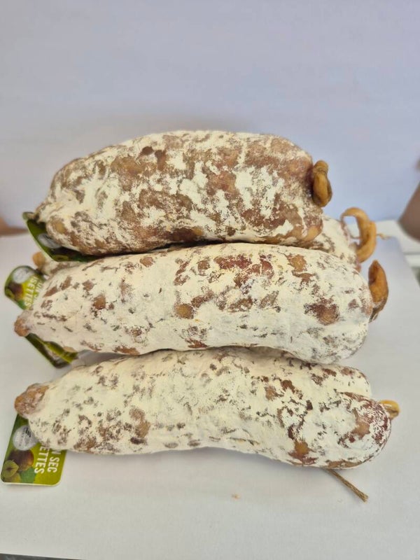 French saucisson with hazelnuts