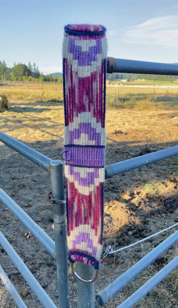 Custom 100% Mohair 17 strand straight Cinch or Girth