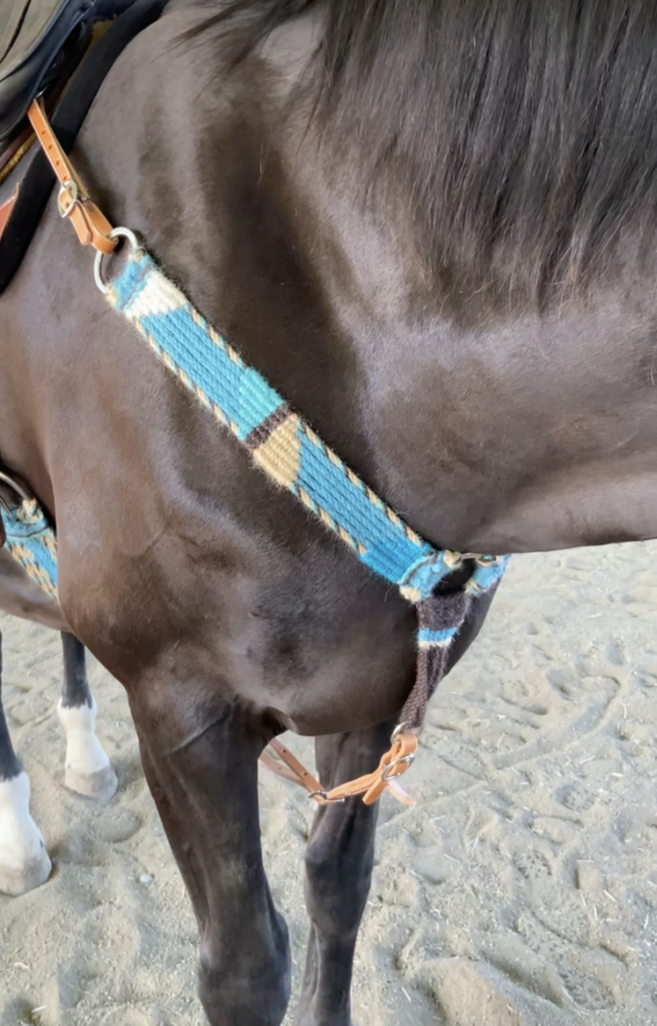 Custom 100% mohair breast collar