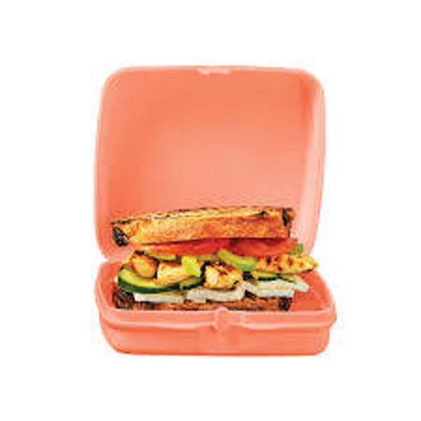 Porta Sandwich Lunch Rosa 14.7 x 13.6 x 5.3 cm Tupperware.