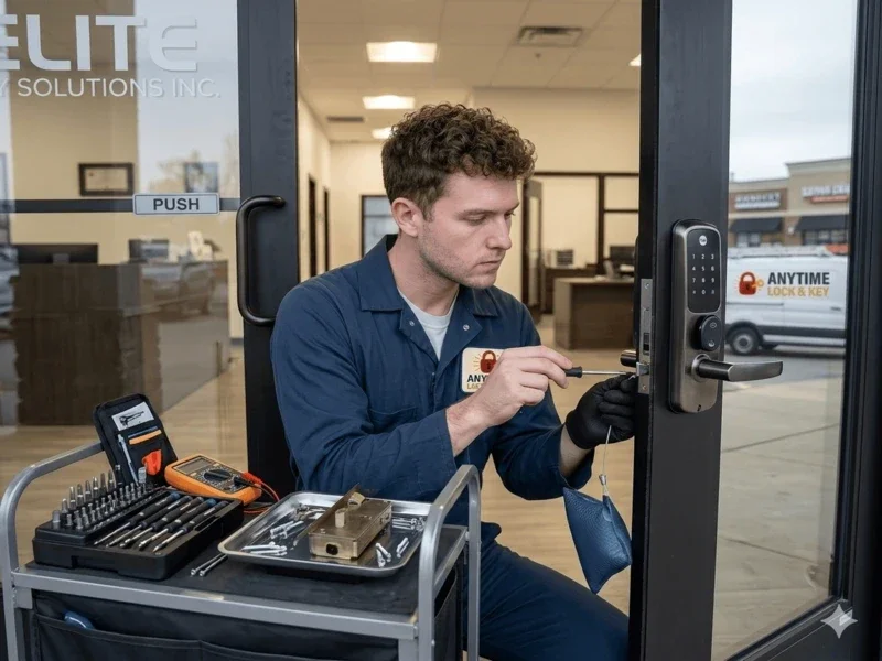 Commercial locksmith service Lima Ohio storefronts