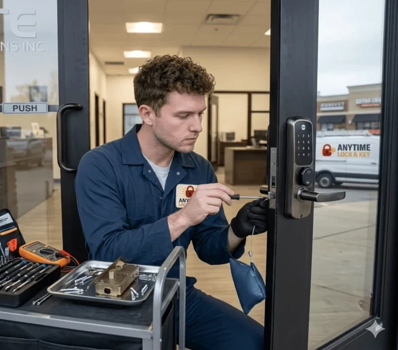 Commercial locksmith service Ohio storefronts