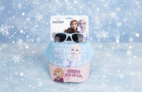 (Précommande) Ensemble de lunettes de soleil et de casquette reine des neiges