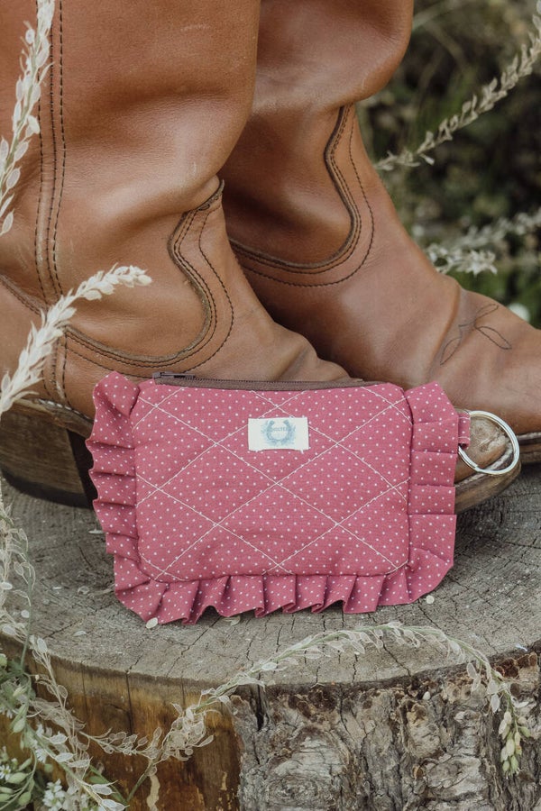 Parlour Polkadot - Ruffle Keychain Coin Pouch