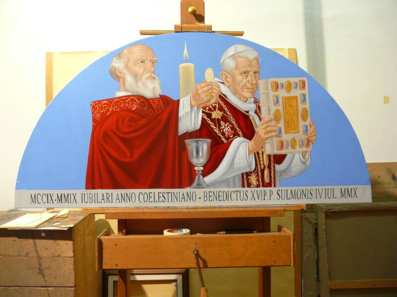 San Celestino V e Benedetto XVI