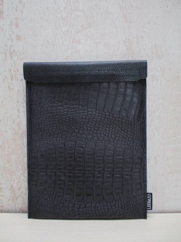 Laptop hoes Croco Donkerblauw