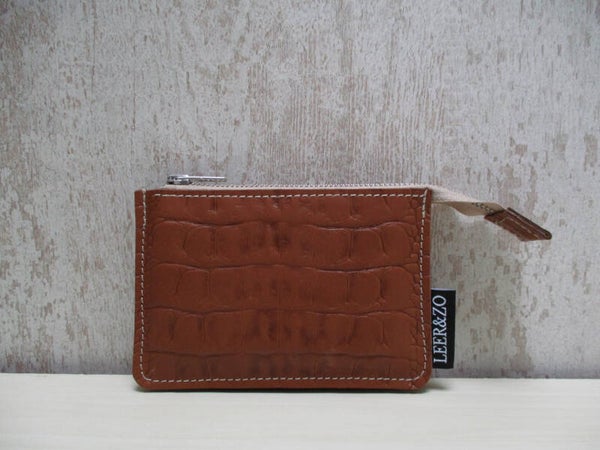 Portemonnee cognac smal