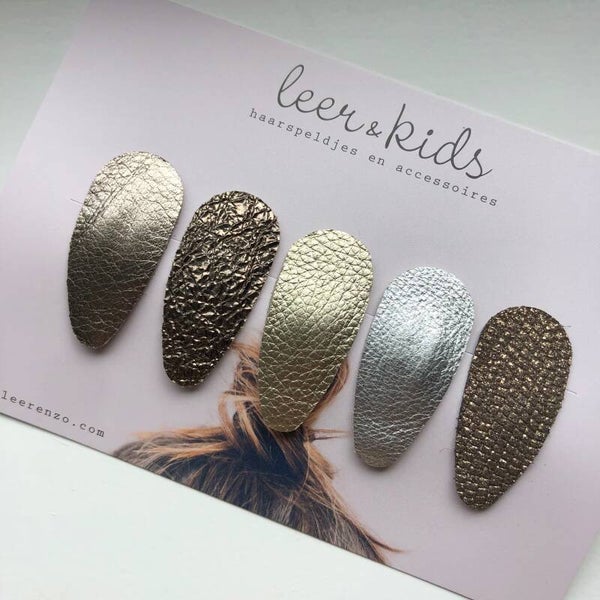 Leren haarspeldjes peuter 05