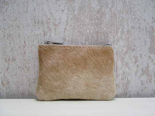 Sleuteletui cognac/beige