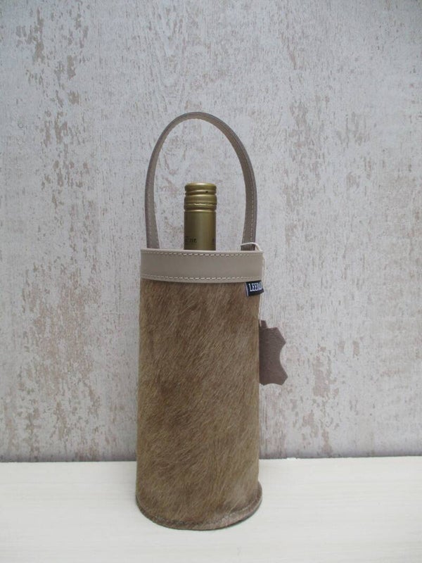 Wijnkoeler koeienhuid taupe 3
