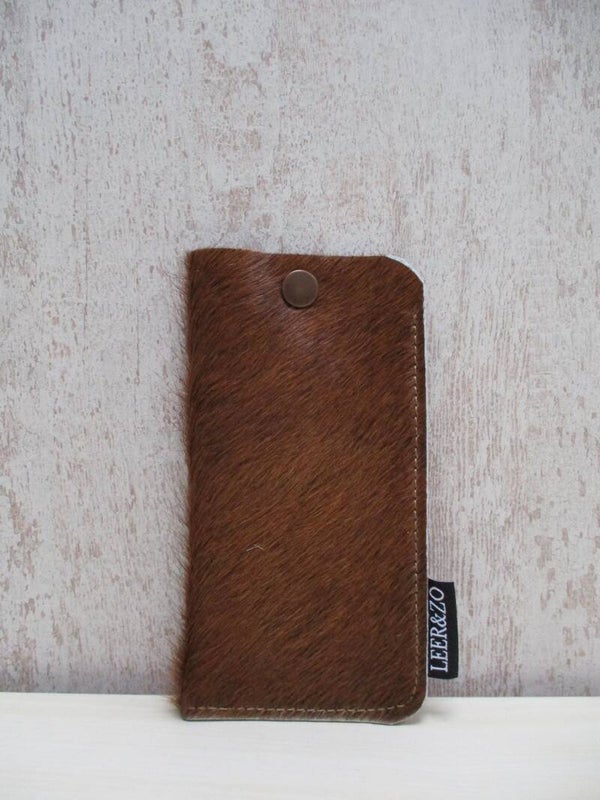 Brillenhoes donkerbruin grootmodel