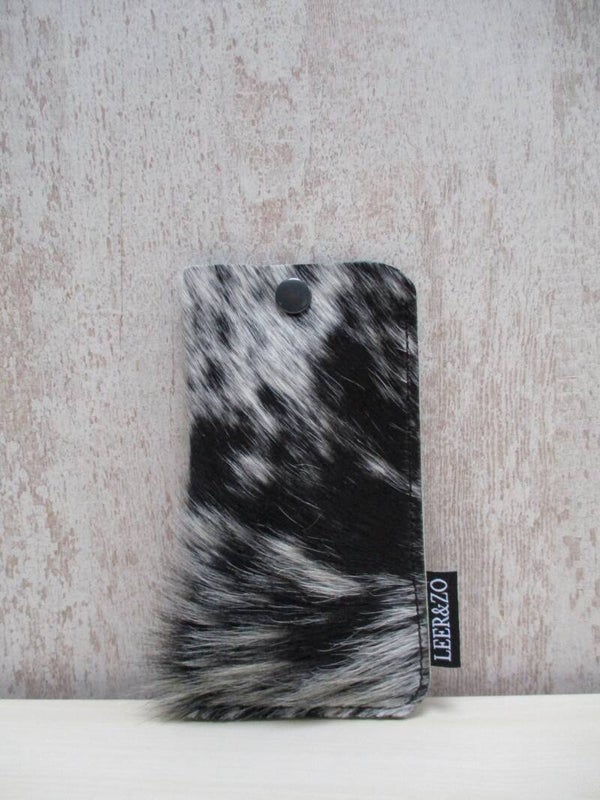 Brillenhoes zwart/wit grootmodel