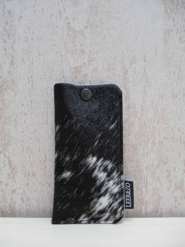 Brillenhoes zwart/wit grootmodel 3